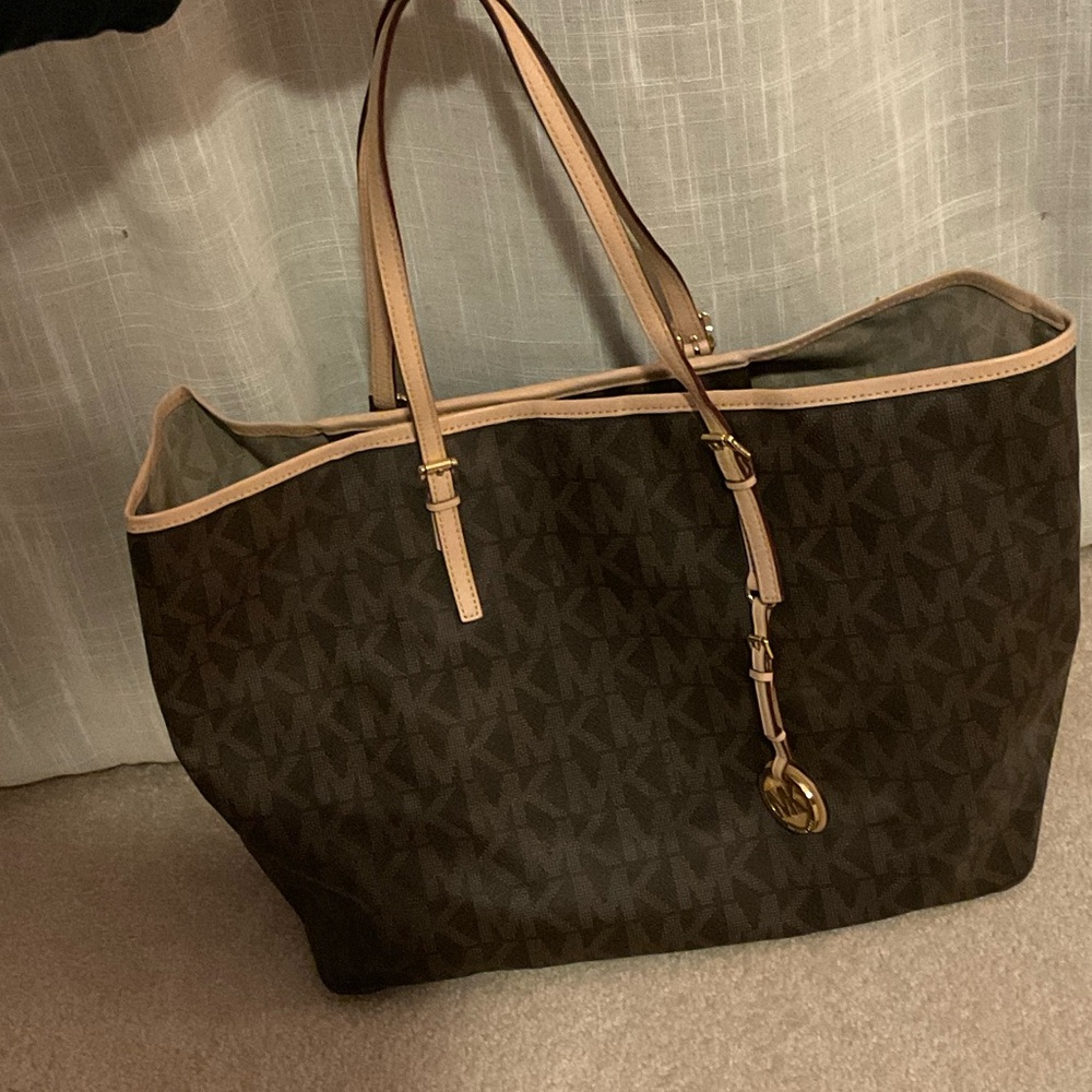Brown Michael Kors Designer Tote Bag